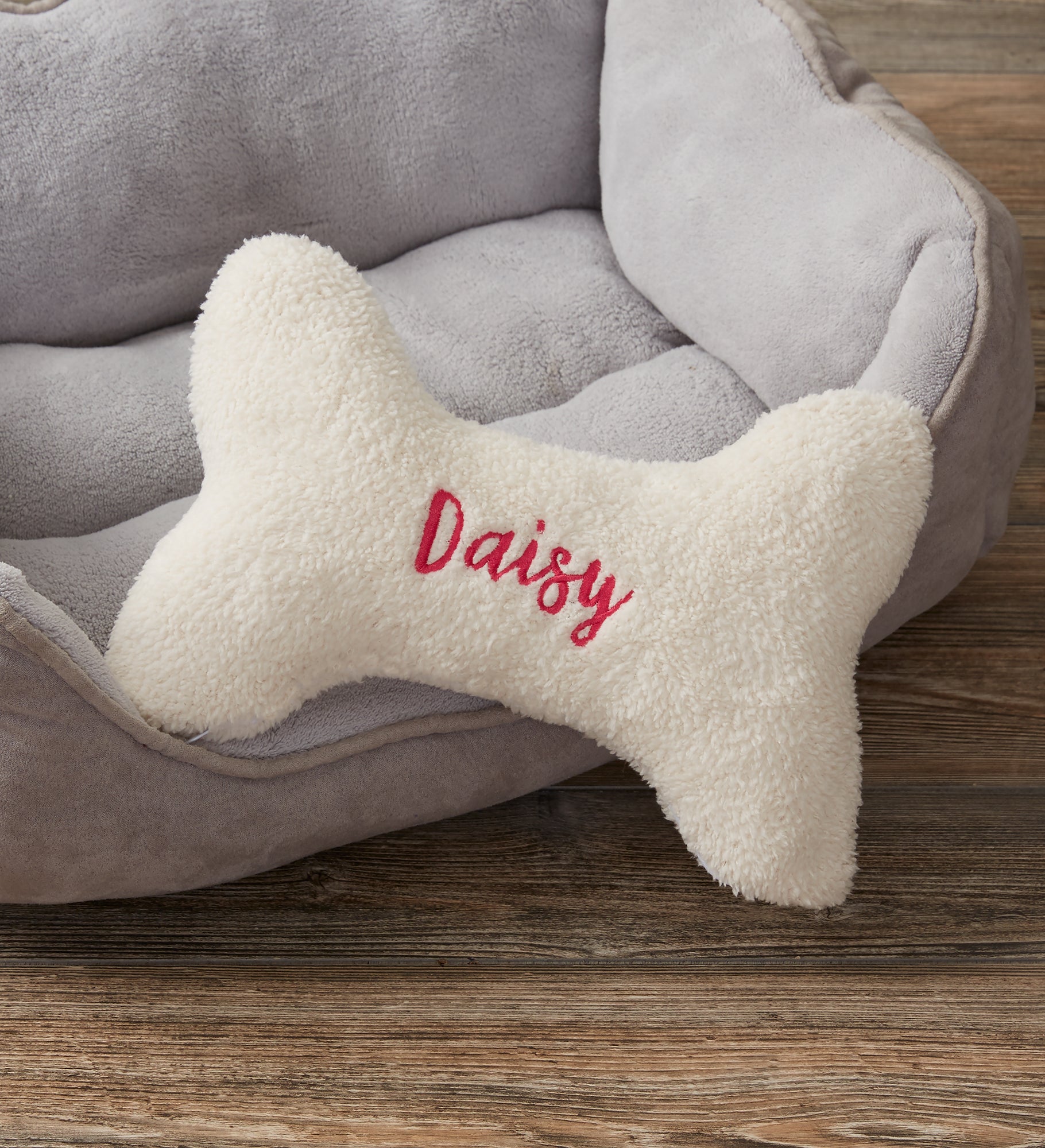 Personalized Dog Bone Pet Pillow